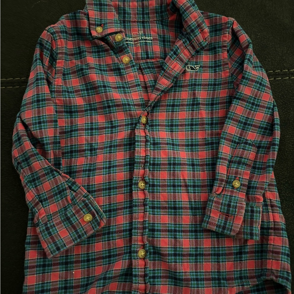 Vineyard Vines Plaid Kids Button-Down Shirt